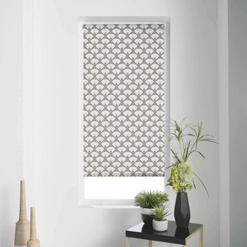 Store Enrouleur Tamisant "Art Déco Chic" 90x180cm Gris