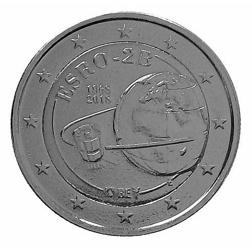 Belgique 2018 - 2 Euros Plaque Argent (Rare) - Satellite