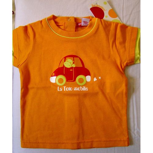 Tee-Shirt Motif Voiture Neuf - Orchestra - Taille 6 Mois