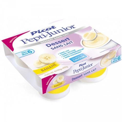 Pepti-Junior Dessert Sans Lait 4x100g Picot