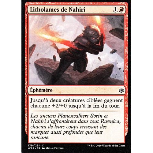 Litholames De Nahiri - Mtg - La Guerre Des Planeswalkers - C - 139/264