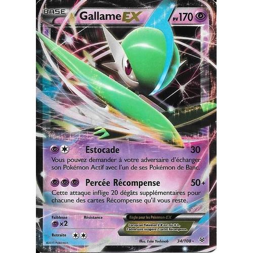 Gallame EX 170pv 34/108 XY Ciel Rugissant Carte Pokemon Ultra Rare neuve fr 