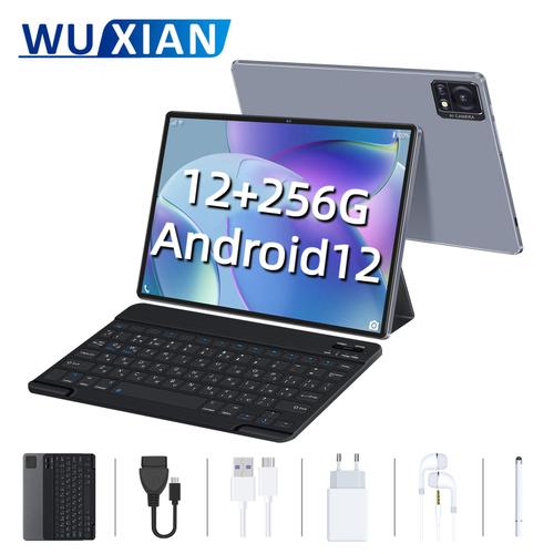 Tablette Tactile WUXIAN Y83 (WIFI) 10,36 Pouces 1920*1200 IPS+FHD - Android 12 +GMS - RAM 12Go + ROM 256Go -WIFI6 + 7000mAh - Bleu Pale (Bookcover, Clavier, Stylet)