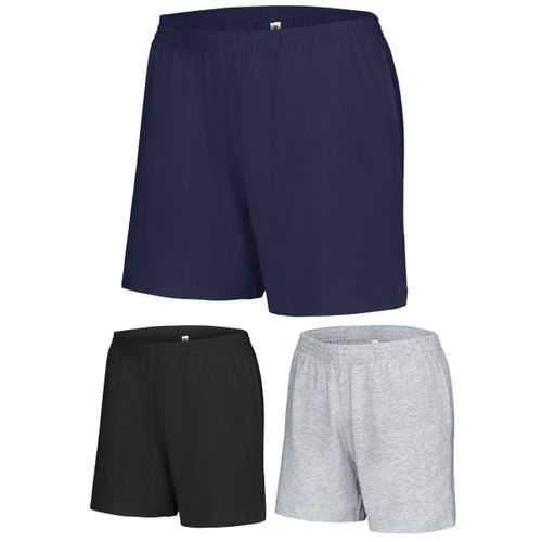 Lot 3 Shorts Jersey Femme - Pa152 - Marine - Noir - Gris