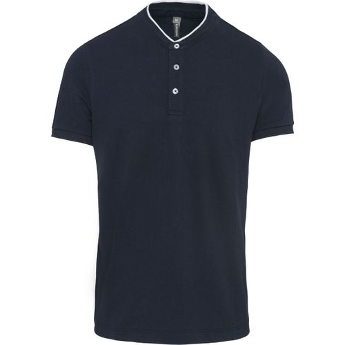 Polo Homme Col Mao - Manches Courtes - K223 - Bleu Marine