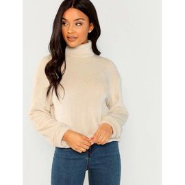 Pull Effet Peluche (Teddy) Beige Ts
