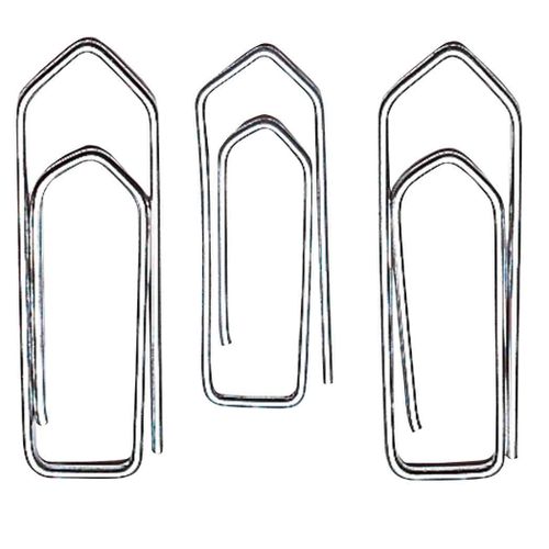 Wedo Bte De 1000 Trombones 32 Mm Zingué Brillant