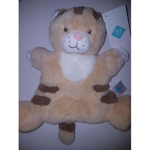 Doudou Marionnette Tex Baby Tigre Peluche Jouet Bébé