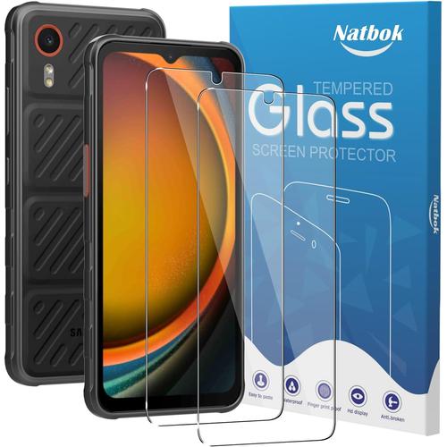 [2 Pièces Verre Trempé Pour Samsung Galaxy X Cover 7,[Sans Bulles] [Anti-Rayures] Protection D¿Écran Pour Galaxy X Cover 7,Hd Transparent Verre,Facile À Installer