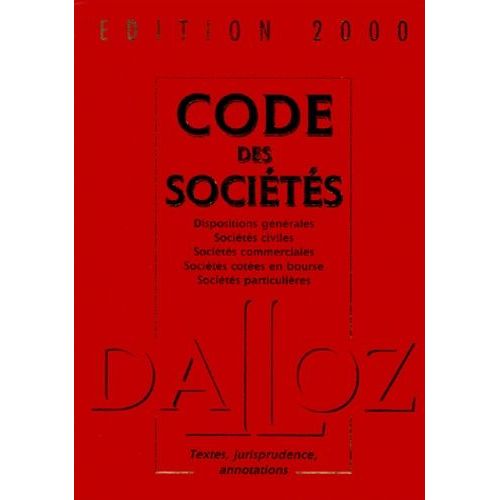 Code Des Sociétés 2000