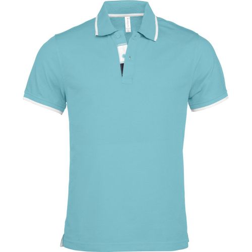 Polo Homme Inserts Contrast?S - Manches Courtes - K245 - Bleu Turquoise