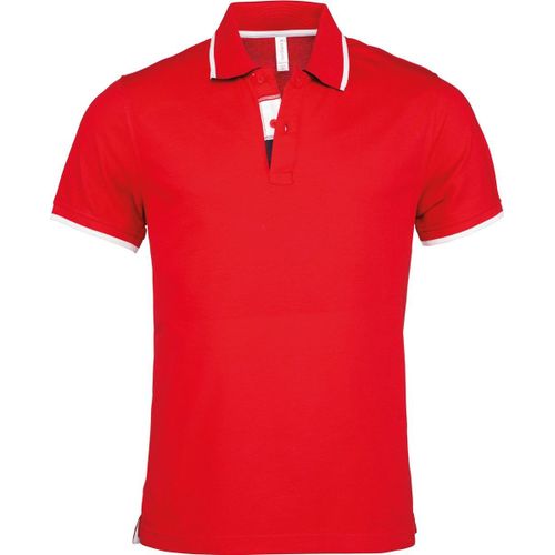 Polo Homme Inserts Contrast?S - Manches Courtes - K245 - Rouge