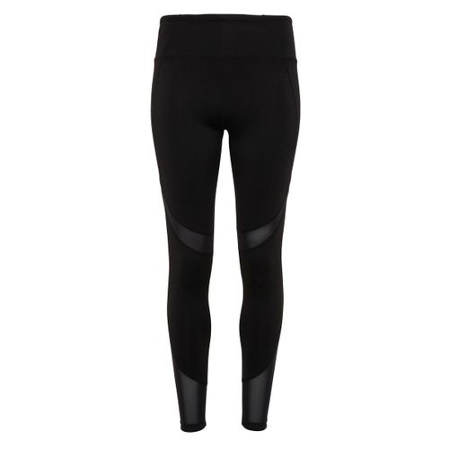 Legging Femme Long À Pans Techniques En Filet - Tr034 - Noir