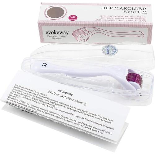 Derma Roller 1,5 Mm + Guide D'utilisation Gratuit Pour Le Traitement De La Peau, Efficace Pour L'acné, Les Rides, Les Vergetures, La Perte De Cheveux, Les Cicatrices Et L'hyper-Pigmentation