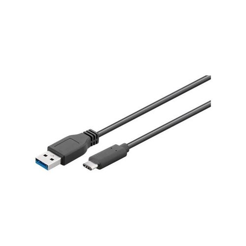 goobay - Câble USB - 24 pin USB-C (M) pour USB type A (M) - USB 3.1 - 1 m - noir