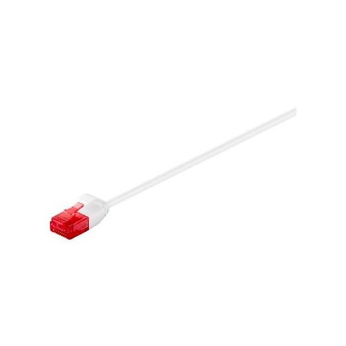 goobay - Cordon de raccordement - RJ-45 (M) pour RJ-45 (M) - 10 m - UTP - CAT 6 - sans crochet - blanc