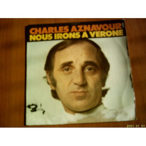 Vinyle 45 Tours : Charles Aznavour : Nous Irons A Verone.