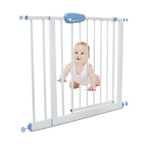 Barriere Ajustable Pour Porte Barriere De Securite Pour Bebe Extension De A 101 Cm Blanc Largeur 74 87 Cm Rakuten