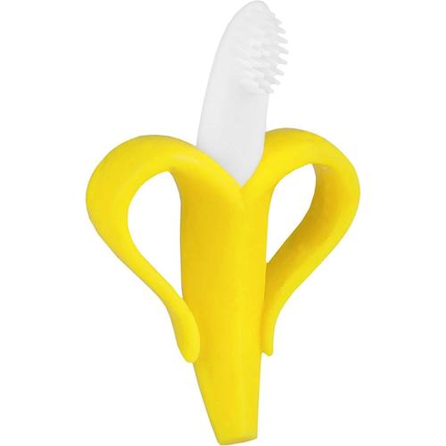 Anneau De Dentition Pour Bébé ¿ Brosse À Dents Banane ¿ Disponible Dans Différentes Couleurs Avec Étui Cadeau Gratuit