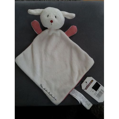 Doudou Mouton Mon Doudou Le Plus Doux Sergent Major Blanc Rouge Rayures