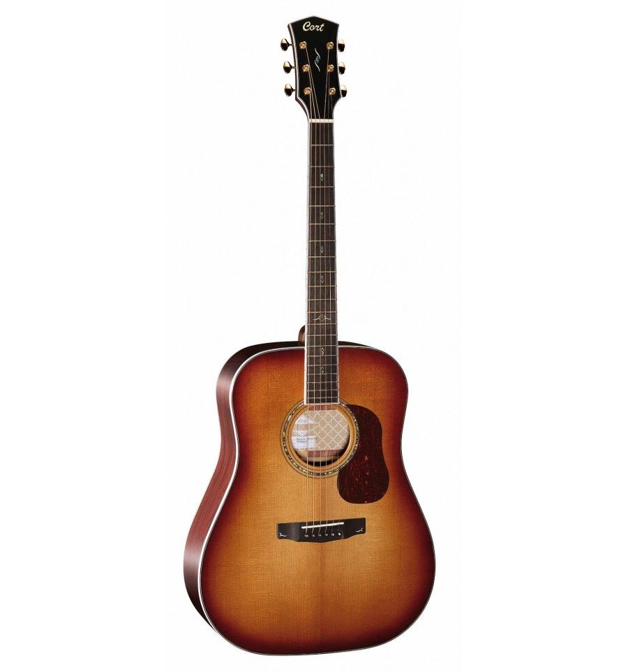 Cort Gold-D8 - Guitare Acoustique Série Gold - Light Burst (+ Étui)