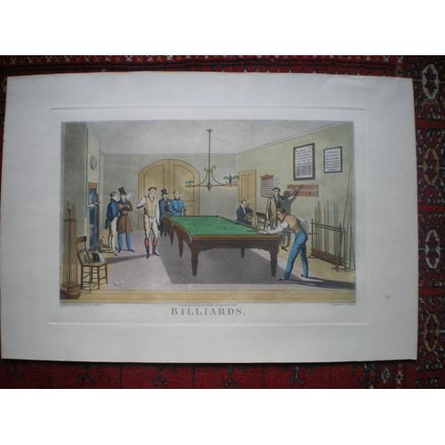 Gravure "Billiards"