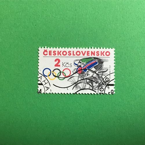 Tchécoslovaquie - Jeux Olympiques Los Angeles - Cyclisme (Y & T 2601)