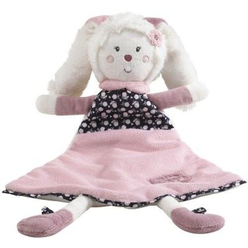 Doudou Plat Lapin Collection Miss Chipie Sauthon Baby Rose Blanc Bleu Jouet Bebe Naissance Peluche Éveil Enfant