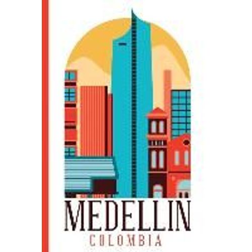 Cityscape - Medellin Colombia: College Ruled Notebook