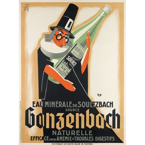 Affiche Eau Minérale De Soultzbach Source De Gonzenbach