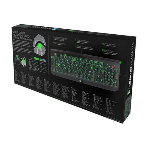 Razer BlackWidow Ultimate 2014 - Clavier - rétro-éclairé - USB - français (AZERTY) - noir