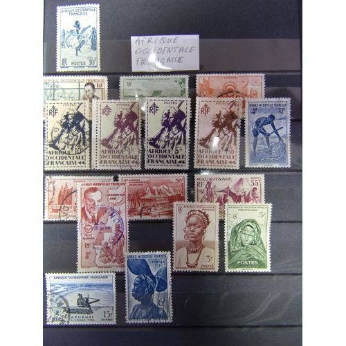 Lot Timbres Afrique Occidentale Française