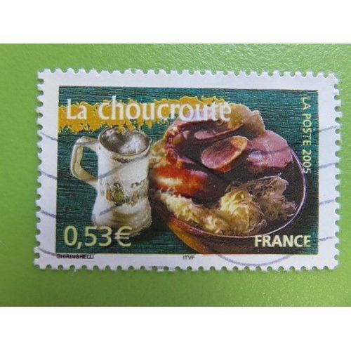 Timbre Oblitéré "Portraits De Régions - Choucroute"