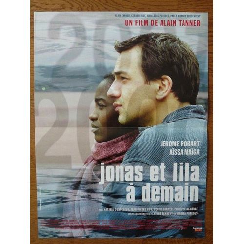 Jonas Et Lila À Demain De Alain Tanner Avec Jerome Robart, Aïssa Maïga... - Affichette Originale De Cinéma Format 40 Cm X 60 Cm