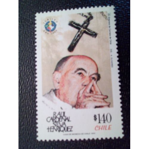 Timbre Chili M I 1903 Cardinal Raúl Silva Henríquez 1999 ( 080512 )