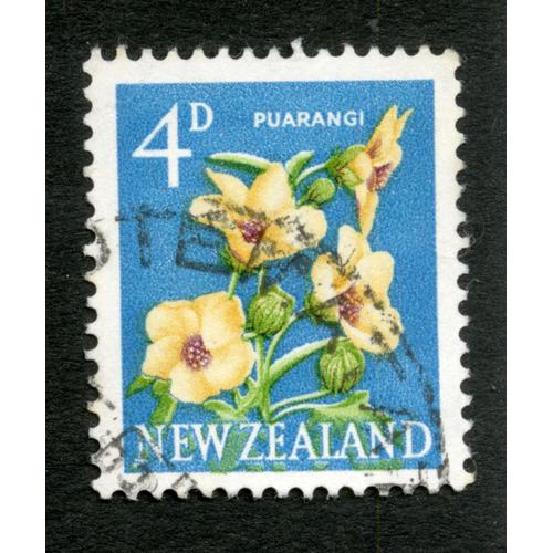 Timbre Oblitéré New Zealand, Puarangi, 4d