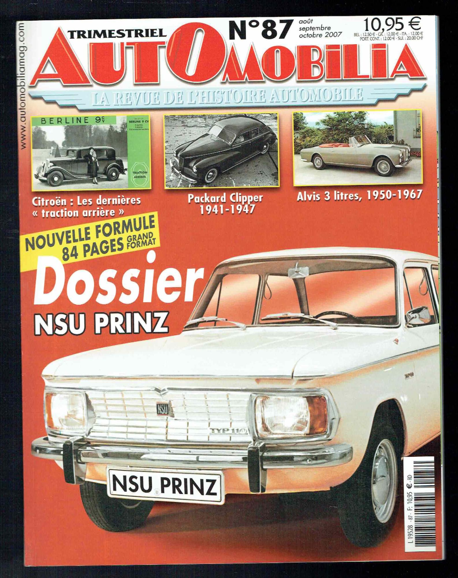 Automobilia N° 87 Dossier Nsu Prinz 