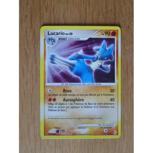 Pokémon - Lucario - Niv 30 - Pv 90 - 3/11