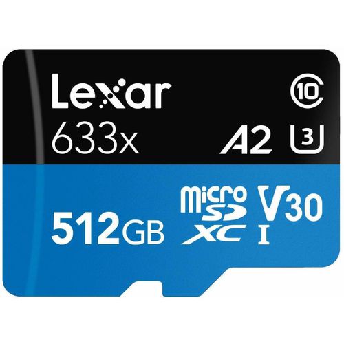 Lexar Professional - Carte mémoire flash - 512 Go - UHS Class 3 / Class10 - 633x - SDXC UHS-I