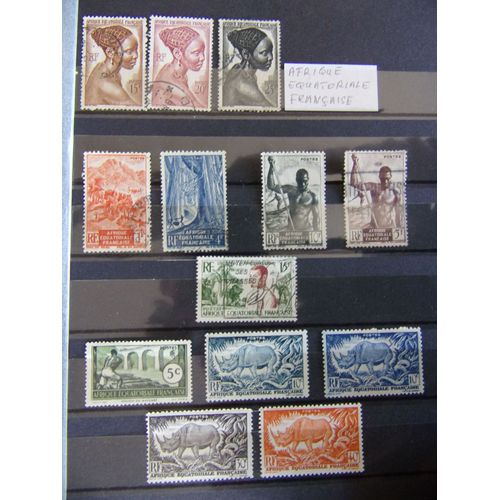 Lot Timbres Afrique Equatoriale Française
