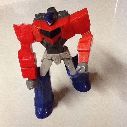 Transformers Robot Bleu Et Rouge Plastique