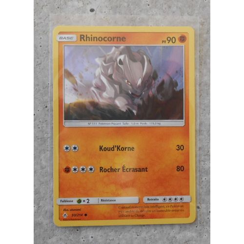 Rhinocorne 93/214 - Sl10 - Alliance Infaillible - Vf