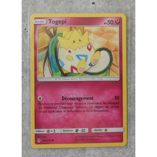 Togepi 136/214 - Sl10 - Alliance Infaillible - Vf