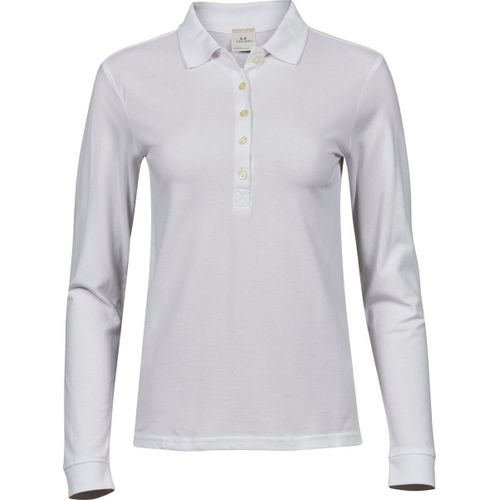Polo Femme Luxury Stretch - 146 - Blanc - Manches Longues