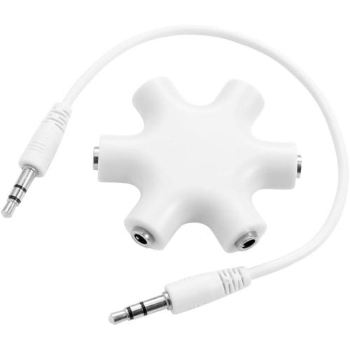 1 5 séparateur stéréo séparateur d'écouteurs séparateur de câble Casque connecté Connecter écouteurs Adaptateur pour écouteurs séparateur Audio Un pour Cinq Connecteur partageur