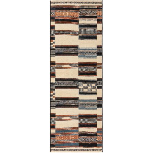 Tapis Poil Ras De Couloir Extérieur & Intérieur Artis Multicouleur 80x250 Cm - Tapis Poil Court Design Moderne Pour Salon