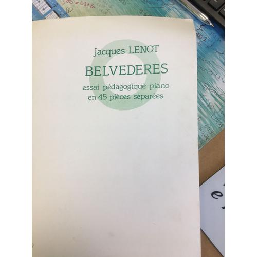 Belvederes 1er Cahier Piano