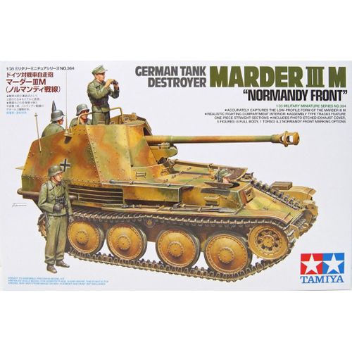 Tamiy German Tank Destroyer Marder Iii M Normandy Front 1/35 Scale Kit-Tamiya