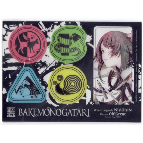 Planche De Marque-Pages Bakemonogatari (Oh! Great, Vofan, Nisio Isin), Pika Edition