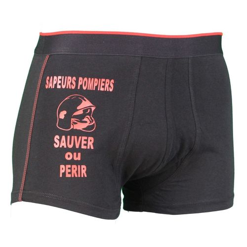 Boxer Sapeurs Pompiers Sauver Ou Périr - Homme - Noir